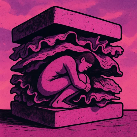 sandwiched between appointments, no